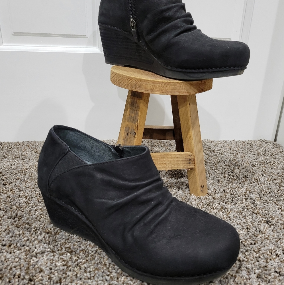 Dansko wedge booties